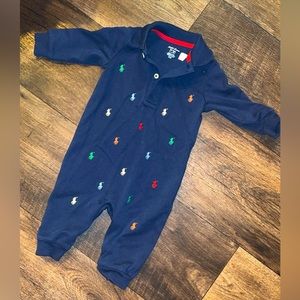 Ralph Lauren Polo Logo Onesie